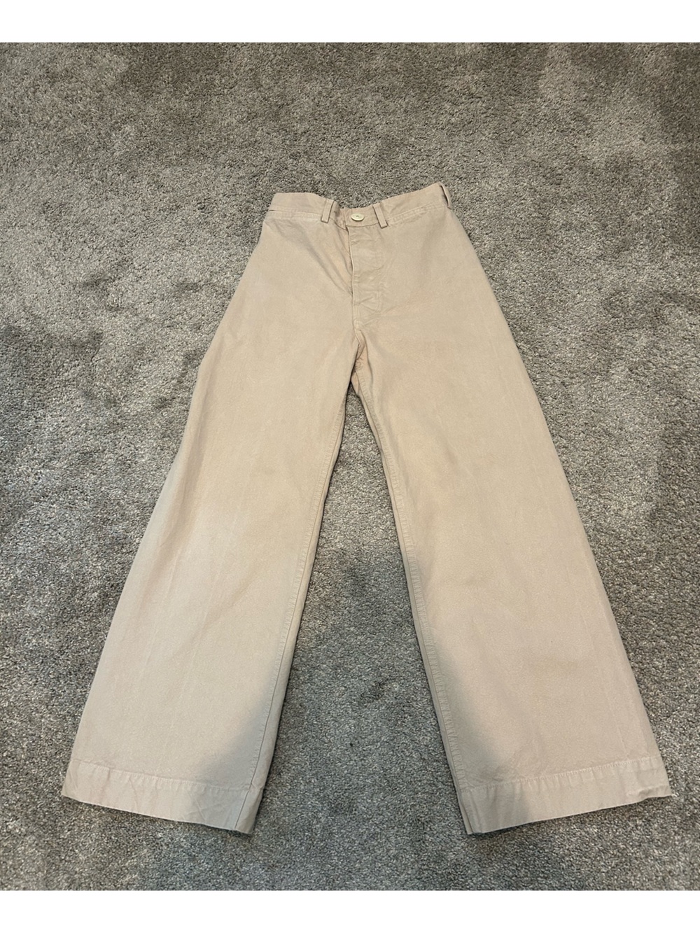 Jesse Kamm Wide Leg Chinos in Beige